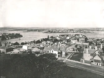 Utsikt från North Shore, Sydney, Australien, 1895.