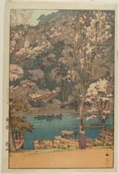 Arashiyama, från serien "Eight Scenes of Cherry Blossoms"