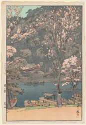 Åtta scener av körsbärsblomning: Arashiyama
