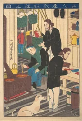 Inside a Foreign Restaurant, 10:e månaden, 1860.