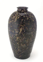 Flaska med sköldpaddsglasyr, Jiangxi-provinsen, 1200-1300-tal (keramik)