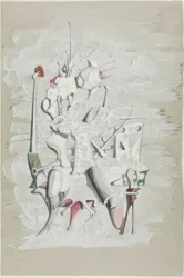 Hyllning till Marcel Duchamp (framsida); Konstruktion (baksida)