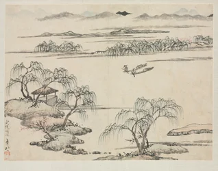 Landskapsalbum i olika stilar: The Stream of Wuling, 1684.
