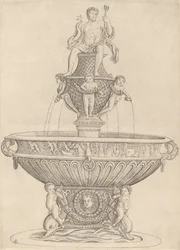 Fontän med staty av Neptunus, ca. 14801485.