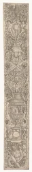 Ornamentpanel: Triton och Two Infant Satyrs