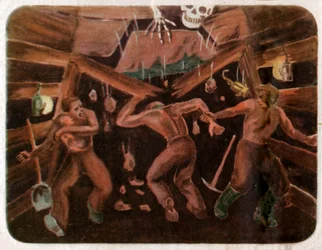 Olycka i en gruva, ca 1950