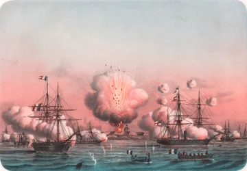 Allierad flotta bombarderar Arabat, 25 maj