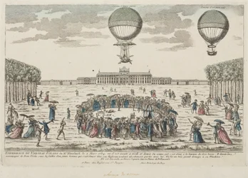 Blanchards första uppstigning i en ballong, 2 mars 1784