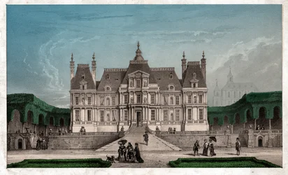 Castle of Maison Lafitte, cirka 1850 (gravyr)