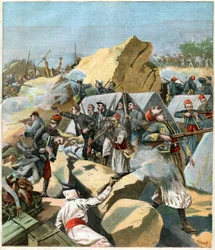 Combat au Maroc. Slåss i Marocko.