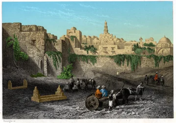 Jerusalem, Israel, cirka 1840 (gravyr)