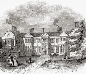 Ladye Place, Hurley, Berkshire, England, sett här i början av 1800-talet.