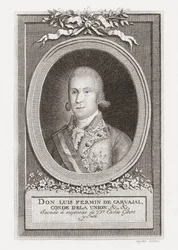 Luis Fermín de Carvajal, greve av unionen. Porträtt.
