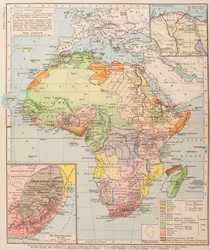 Karta som visar delningen av Afrika