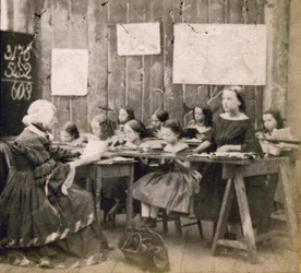Matematiklektion, ca 1890 (foto)