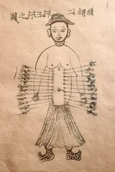 Museum of Traditional Vietnamese Medicine, Kanalerna och kärlen, Akupunkturboken, Ho Chi Minh City, Vietnam