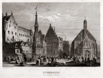 Nürnberg, cirka 1830 (gravyr)