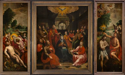 Församlingskyrka (Parochiekerk Sint-Maarten). Interiör. Kapell (Sint-Annakapel,).