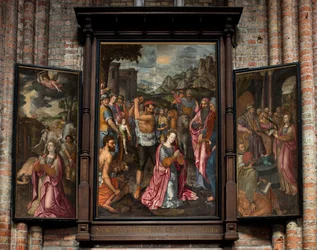 Församlingskyrka (Parochiekerk Sint-Walburga). Triptyk.