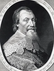 Portrait of Axel Gustafsson Oxenstierna (1583-1654), Lord High Chancellor of Sweden, engraving