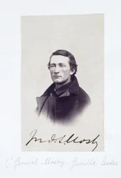 Porträtt av general Mosby, ledare för den konfedererade gerillan, ca 1863