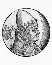 Porträtt av Honorius II (Lamberto Scannabecchi