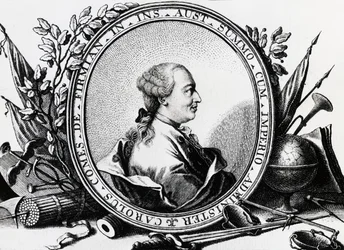 Porträtt av Karl Joseph von Firmian (1716-1782), österrikisk politiker, gravyr
