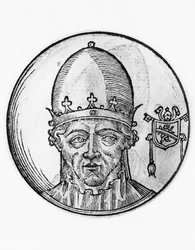 Porträtt av Sankt Celestine V (Pietro Angelerio