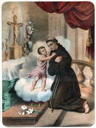 Sankt Antonius av Padua, cirka 1850 (gravyr)