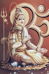 Shiva, den hinduiska guden för transformation eller förstörelse.