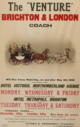 "The Venture" Brighton till London Coach