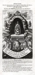 Jungfru Maria älskad av druiderna. cirka 1850 (gravyr)