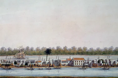 Utsikt över St Louis, Senegal