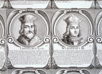 Wladyslaw II Jagiello och Wladyslaw III Warnenczyk, nr. 36 och 37 från 