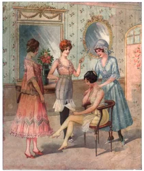 Kvinnor i underkläder, ca 1910-1920