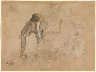 Hashim. Elefant och ryttare. ca. 1640 Metropolitan Museum of Art, New York
