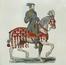 Henri II som kapten för hushållskavalleriet