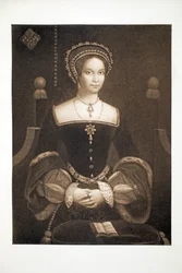 Prinsessan Mary, senare drottning Mary I, ca 1537, pub. 1902 (kollotyp)