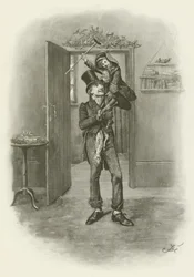 Bob Cratchit och Tiny Tim