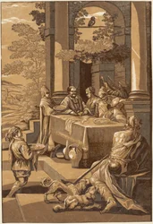 Dyk och Lazarus (höger panel)