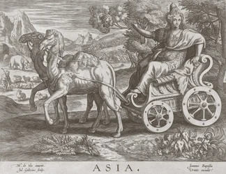 Asien från The Four Continents, pub. C 1588-89