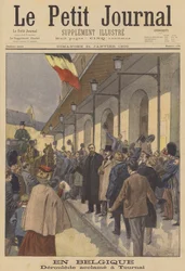 Paul Deroulede tar emot ett varmt välkomnande i Tournai, Belgien