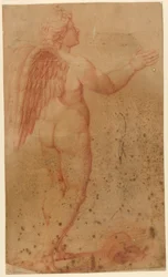 Amor från Amor bråkar med Zeus, efter Rafael