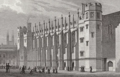 The New Hall, Christs Hospital, 1828