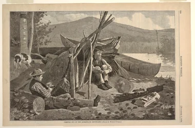 Camping ute i Adirondack-bergen