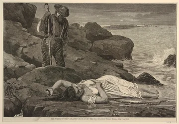 The Wreck of the "Atlantic" – Kast upp vid havet