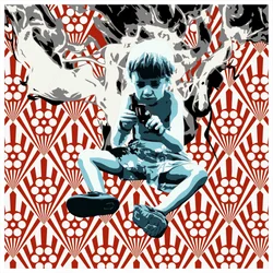 Digital Kid – rött mönster