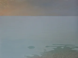 Det finns så mycket mer, 2019, olja och bladguld på panelen