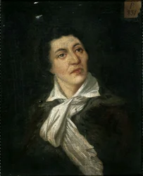 Franska: Porträtt av Jean-Paul Marat (1743-1793), publicist och politisk man (P851)