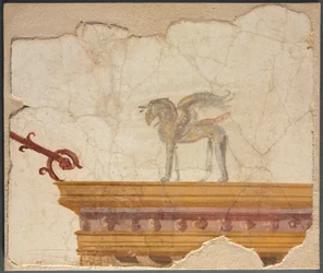Griffin Atop Entablature